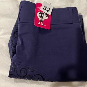 NWT Fuller Fillies Euro style High Waist full seat breeches 32